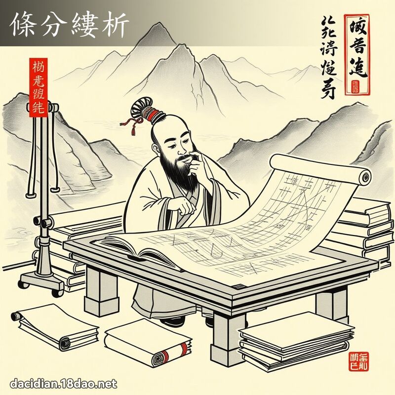 条分缕析 配图