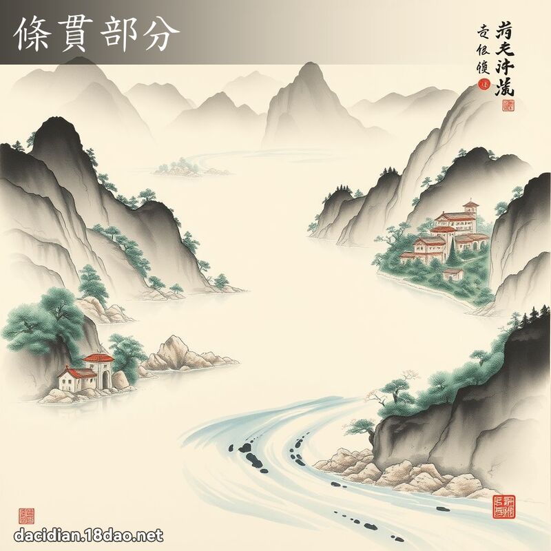 条贯部分 配图