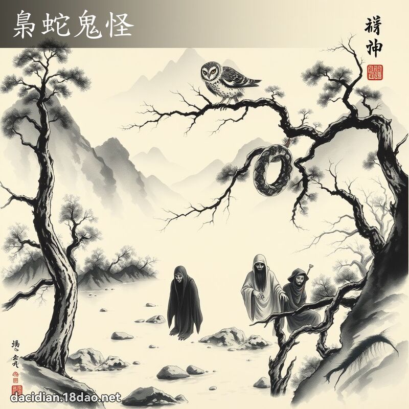 梟蛇鬼怪 配图