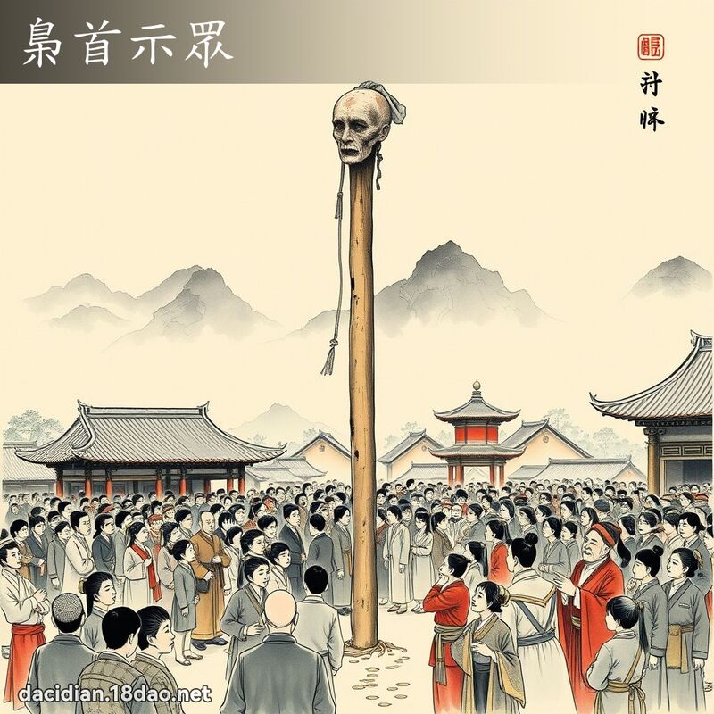 梟首示眾 配图