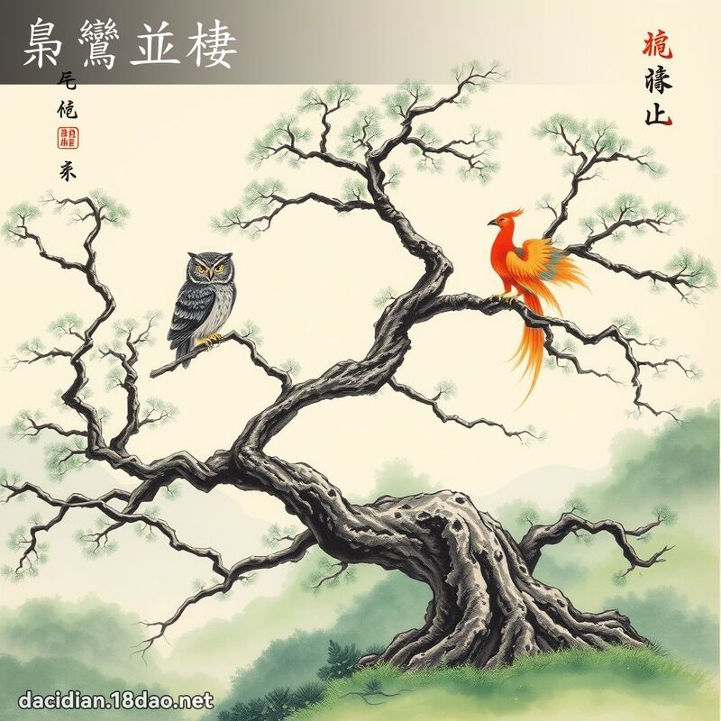 梟鸾並棲 配图