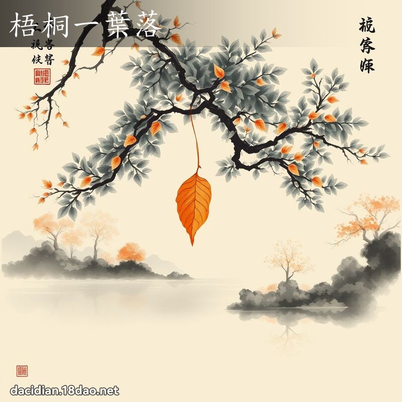 梧桐一叶落 配图