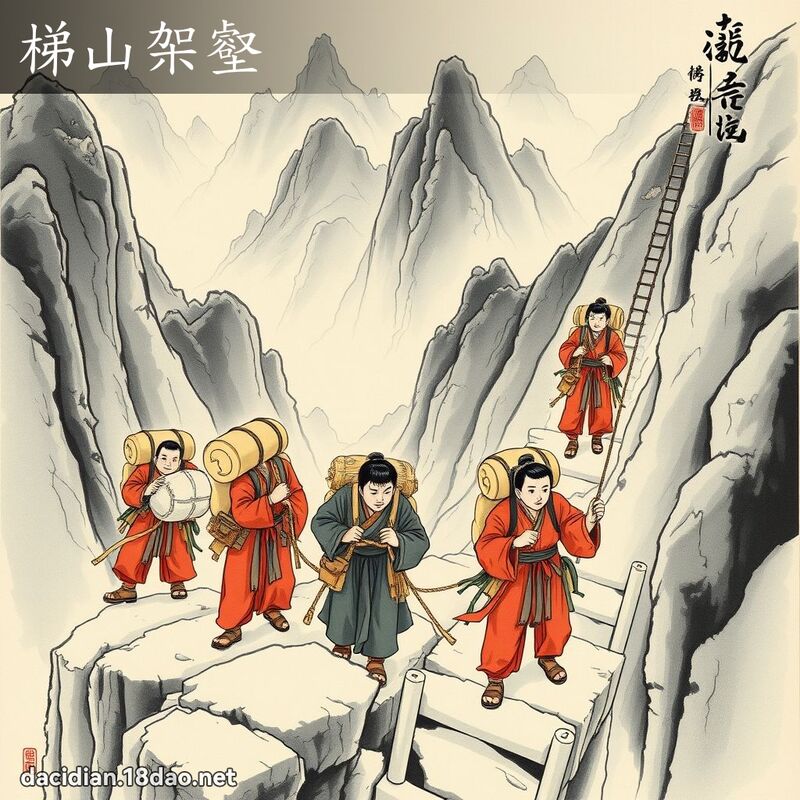 梯山架壑 配图