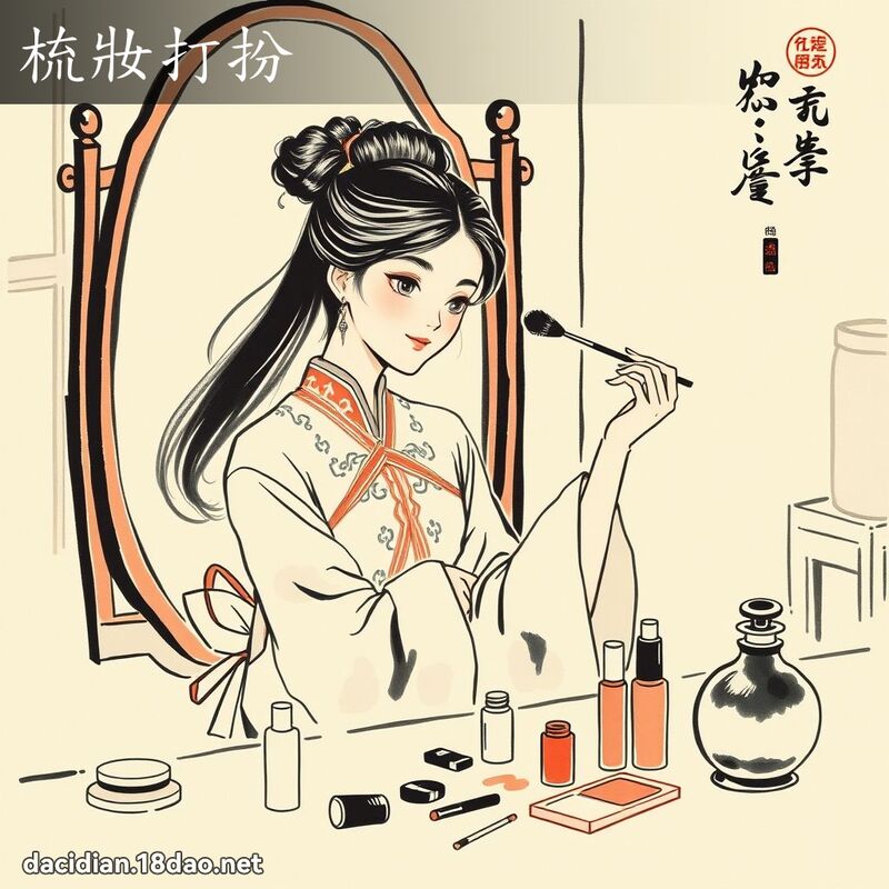 梳妆打扮 配图