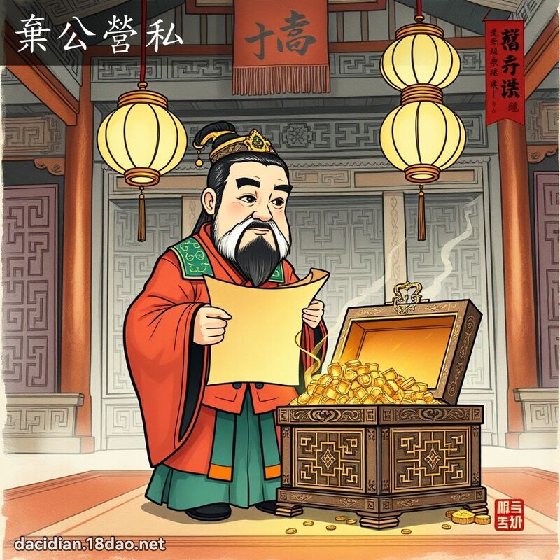 弃公营私 配图