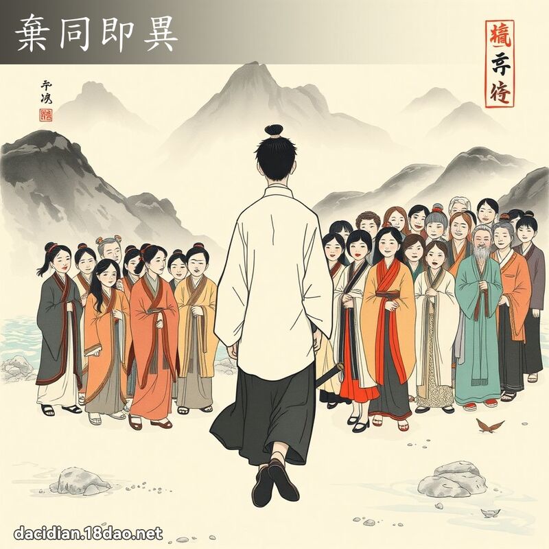 弃同即异 配图