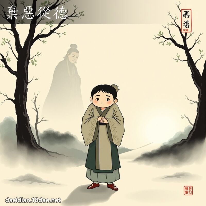 弃恶从德 配图