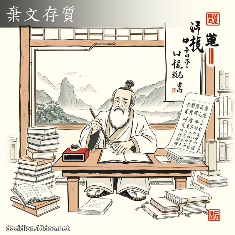 弃文存质 配图