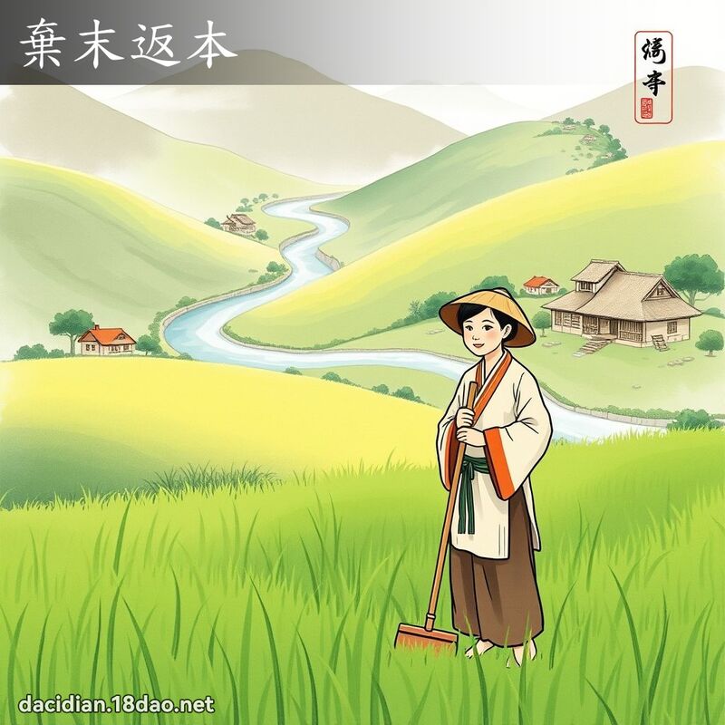 弃末返本 配图