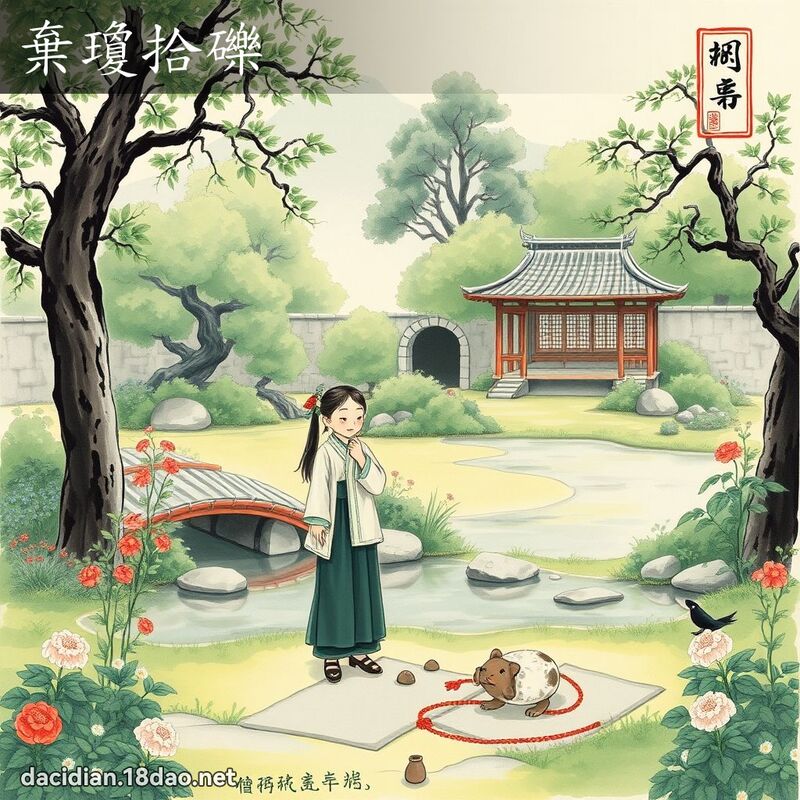 弃琼拾砾 配图