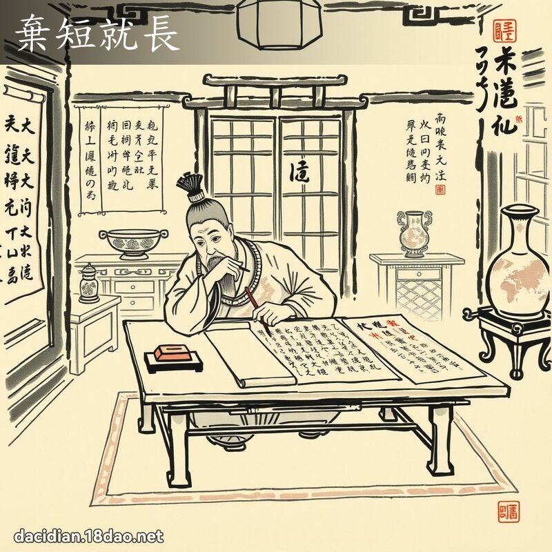弃短就长 配图
