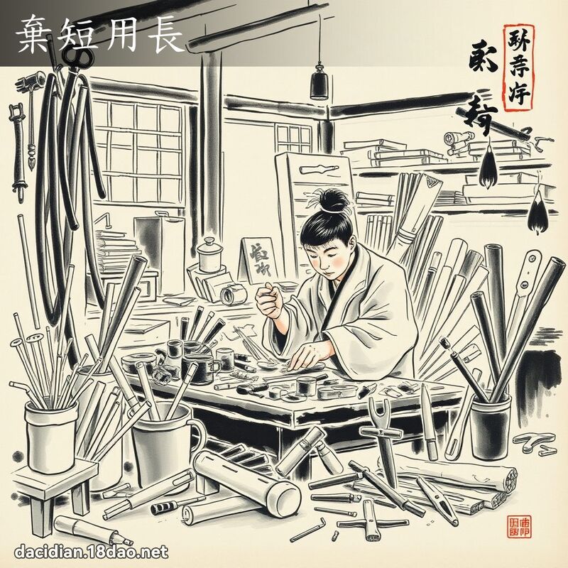 弃短用长 配图