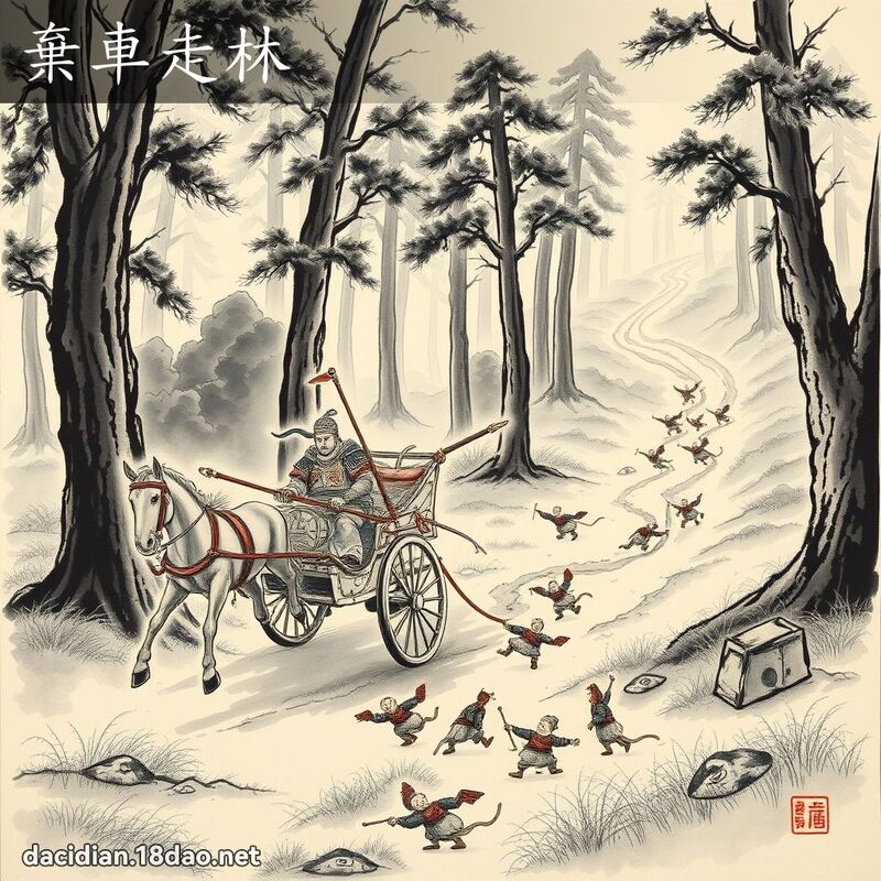弃车走林 配图