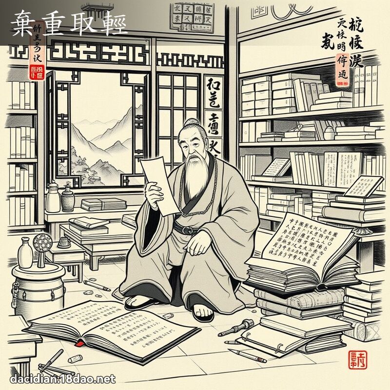 弃重取轻 配图