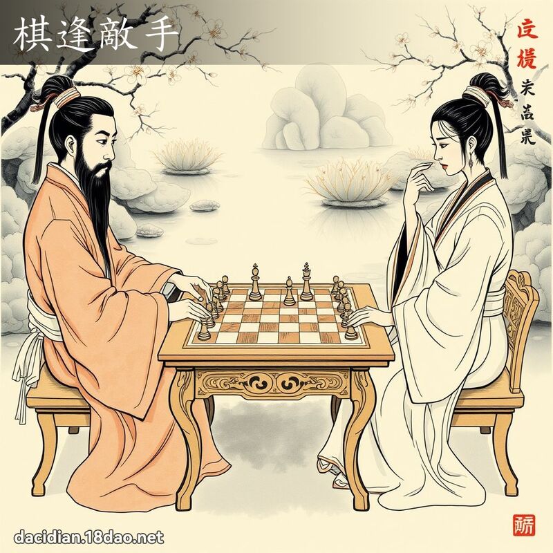 棋逢敌手 配图