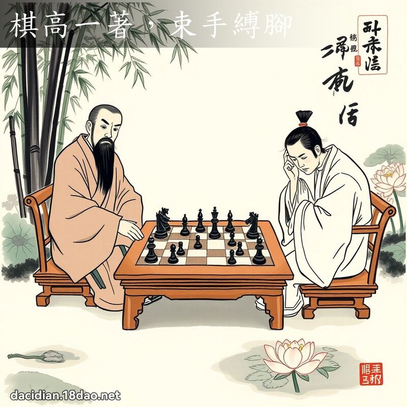 棋高一著,束手缚脚 配图