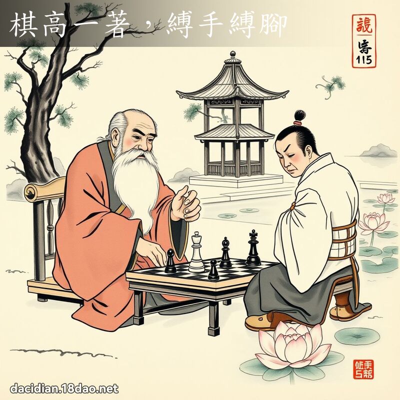 棋高一著,缚手缚脚 配图