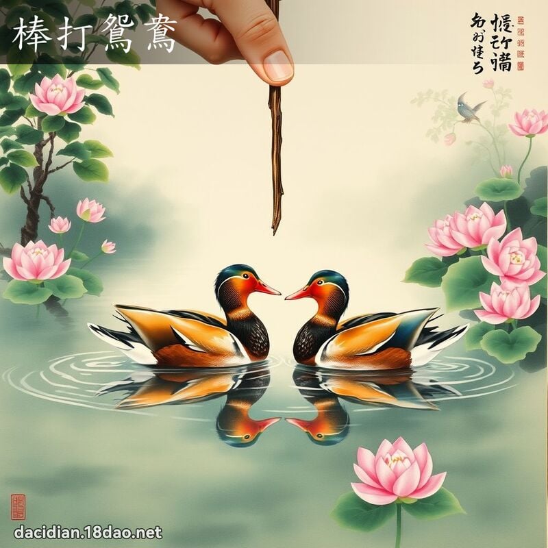 棒打鸳鸯 配图