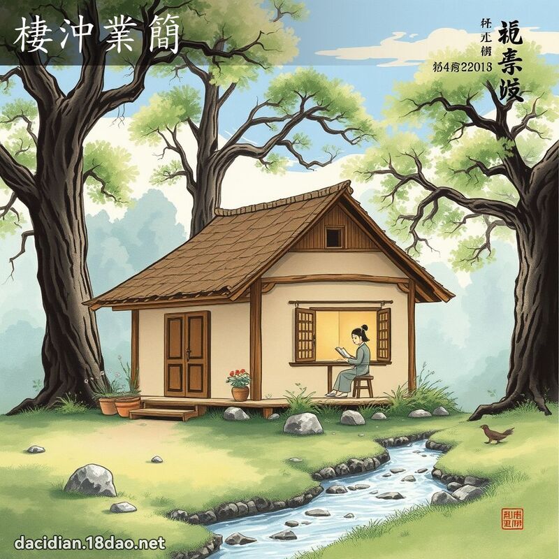 棲冲业简 配图