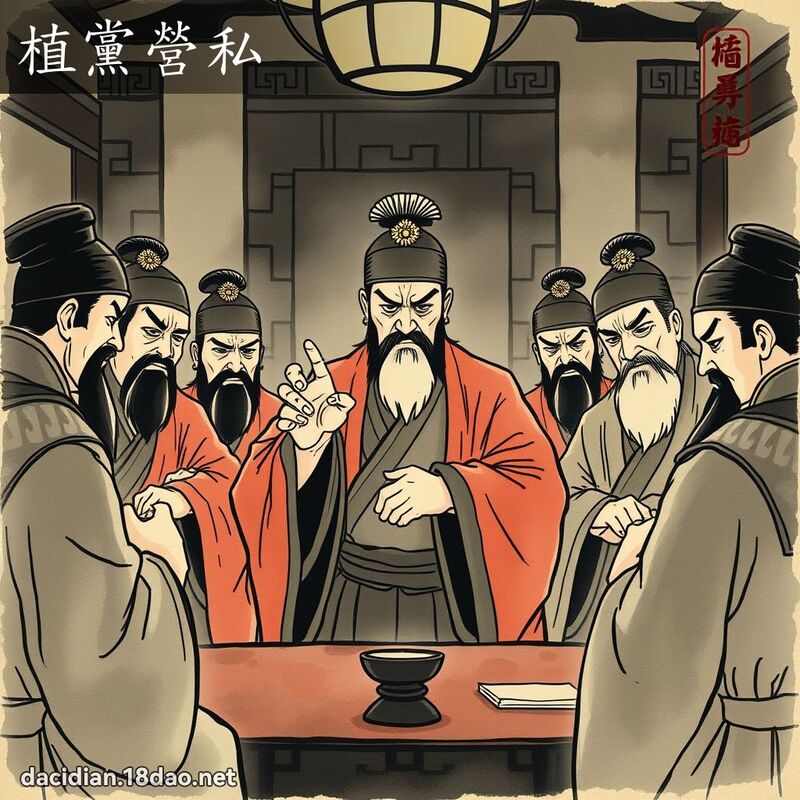 植党营私 配图