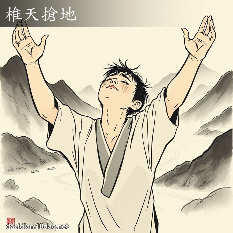 椎天抢地 配图