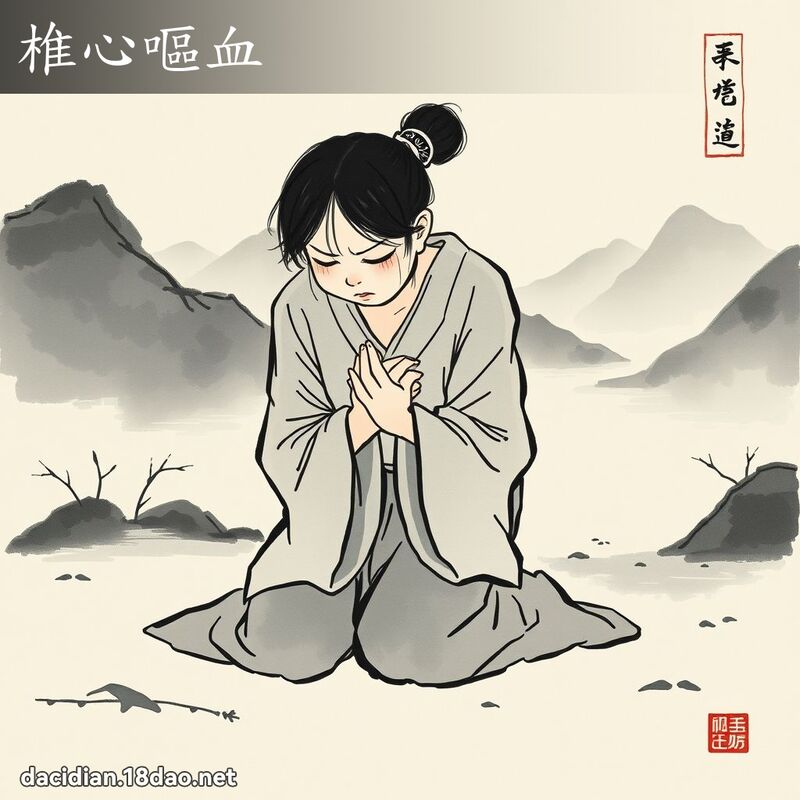 椎心呕血 配图