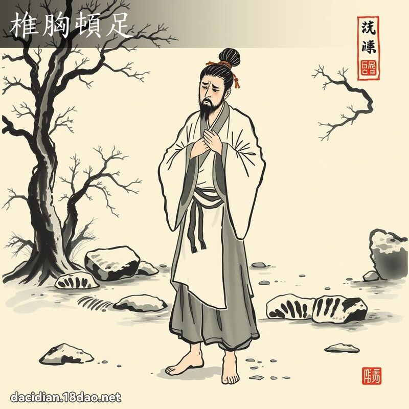 椎胸顿足 配图