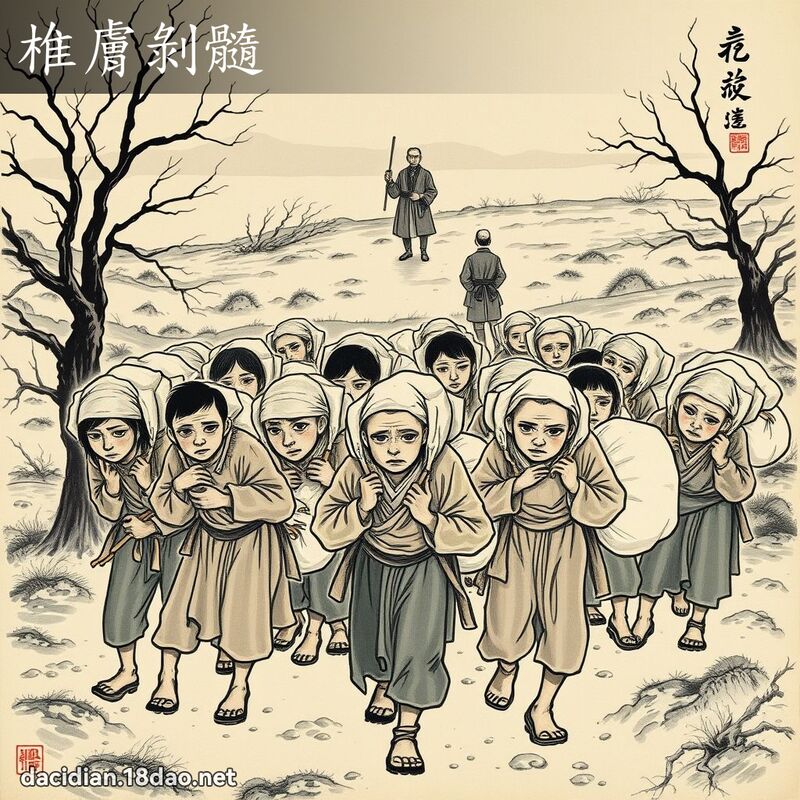 椎肤剥髓 配图
