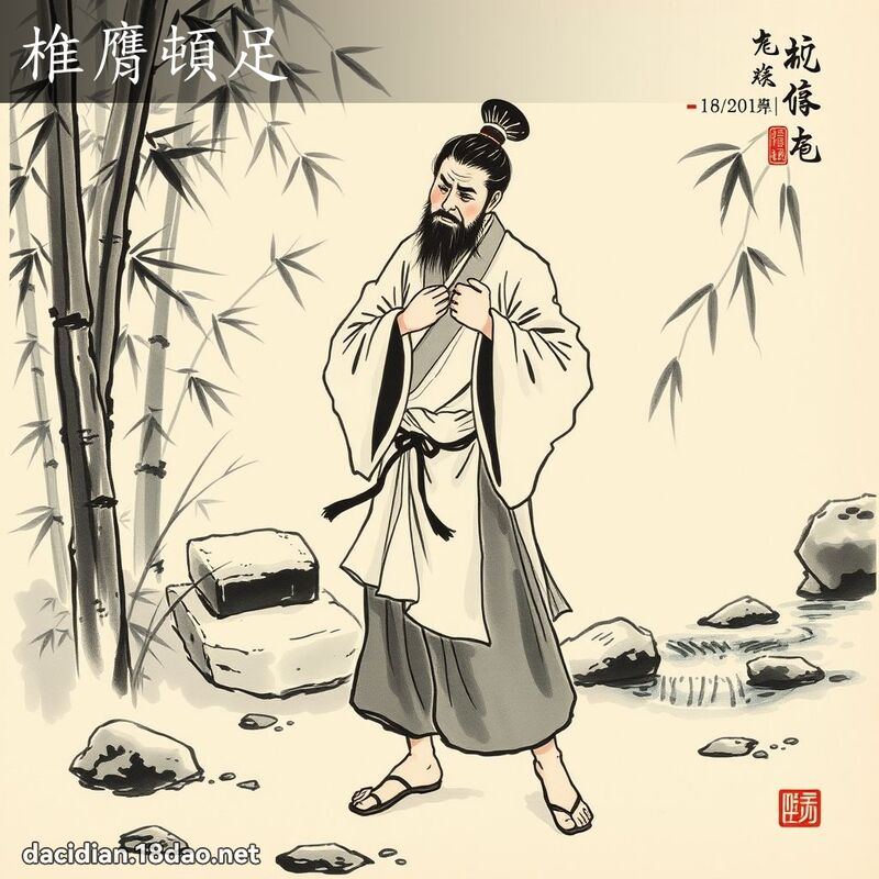 椎膺顿足 配图