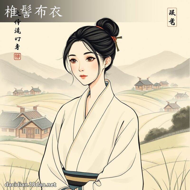 椎髻布衣 配图