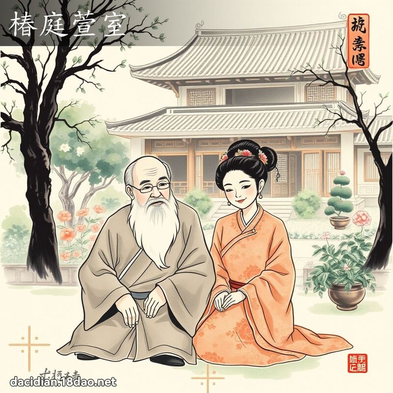 椿庭萱室 配图