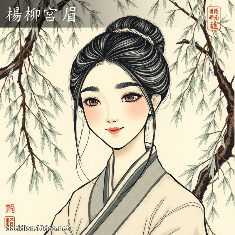 杨柳宫眉 配图