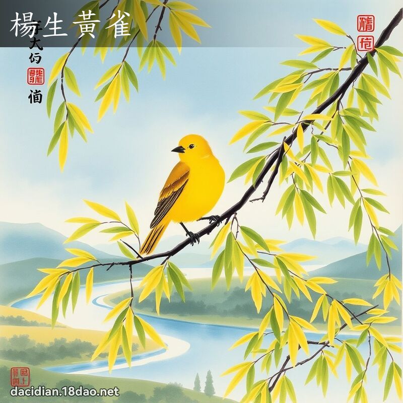 杨生黄雀 配图