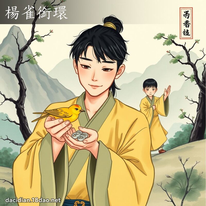 杨雀衔环 配图