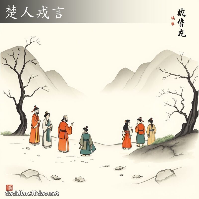 楚人戎言 配图