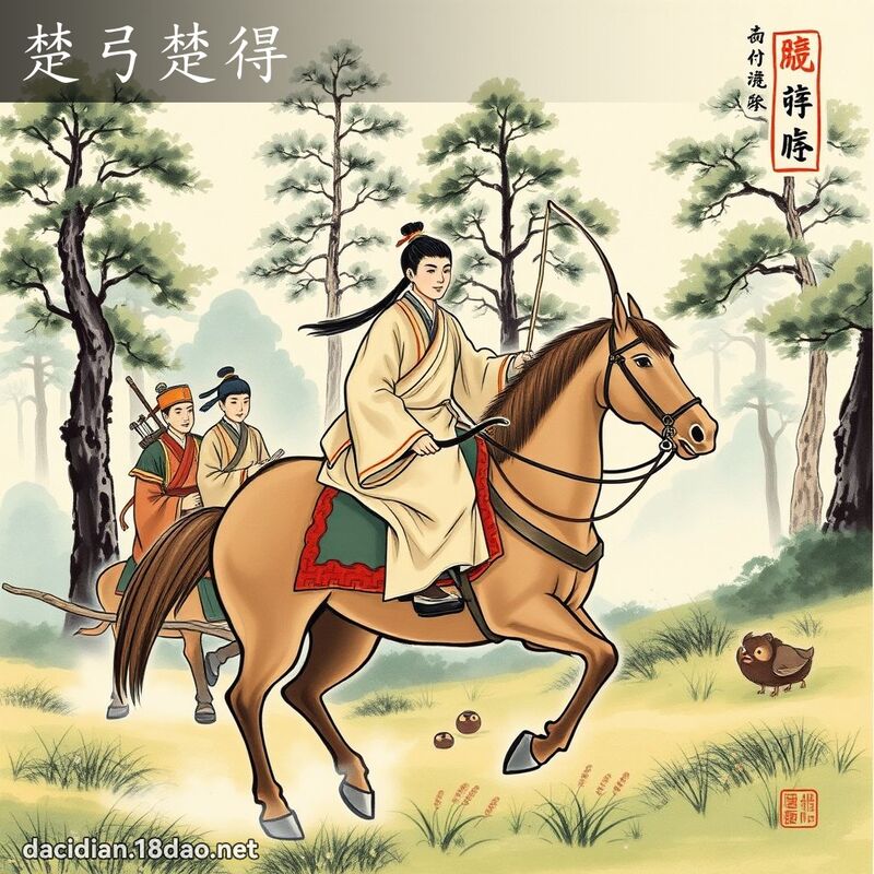 楚弓楚得 配图