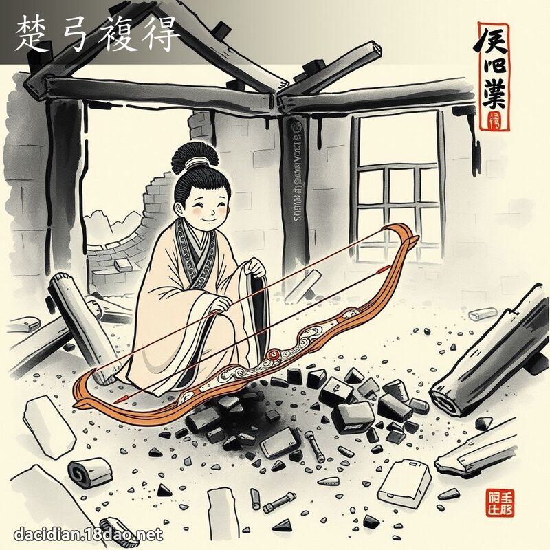 楚弓复得 配图