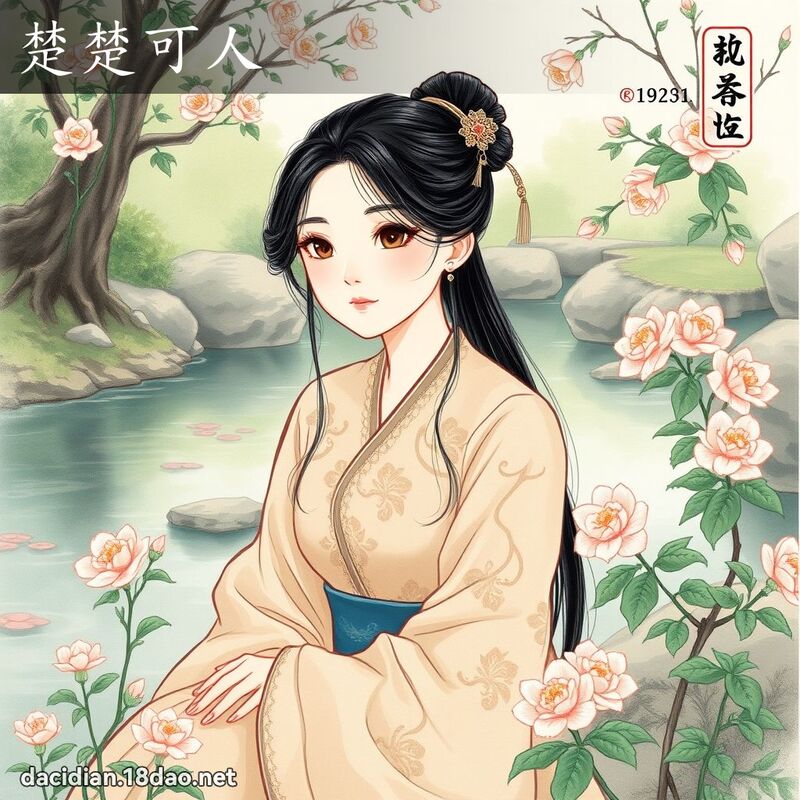 楚楚可人 配图