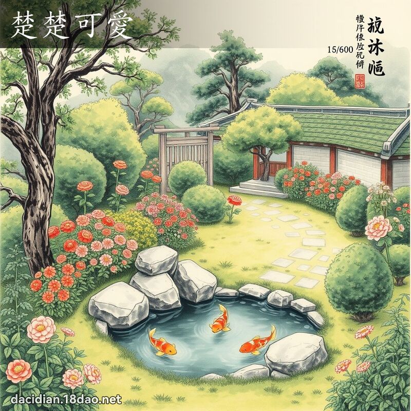 楚楚可爱 配图