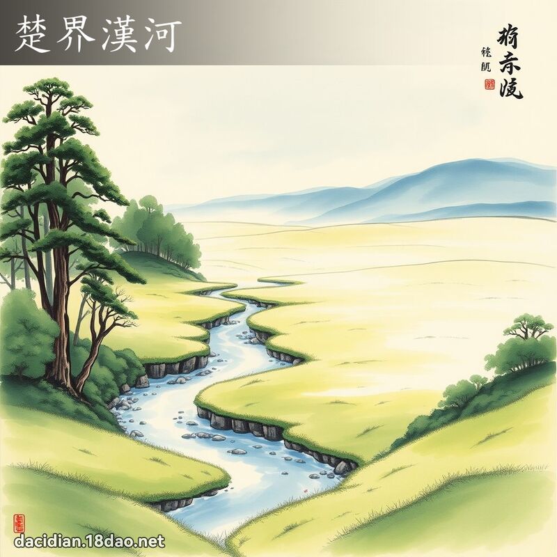 楚界汉河 配图