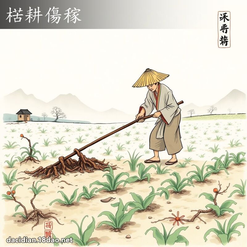 楛耕伤稼 配图