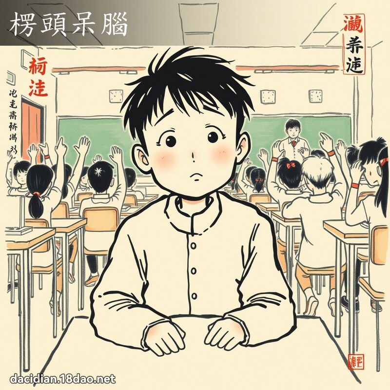楞头呆脑 配图