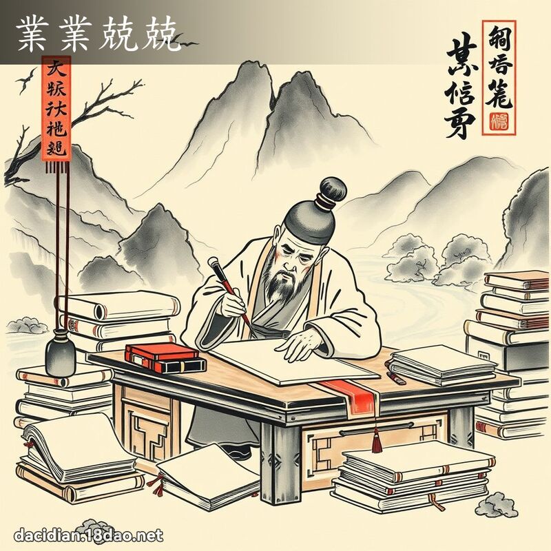 业业兢兢 配图