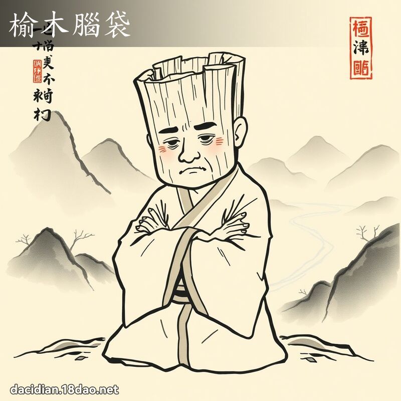 榆木脑袋 配图