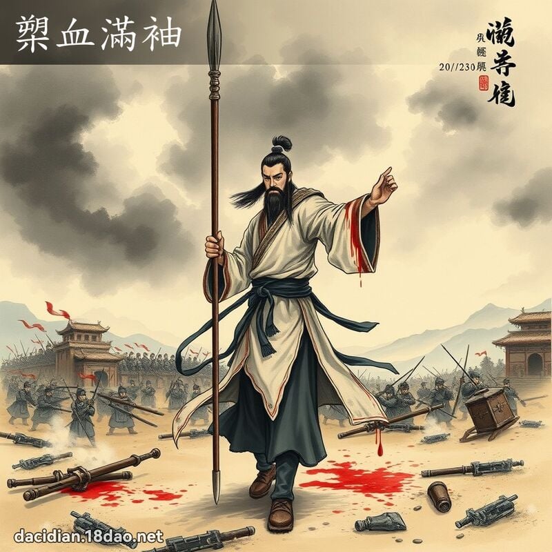 槊血滿袖 配图