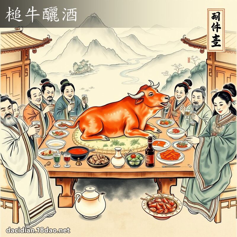 槌牛釃酒 配图