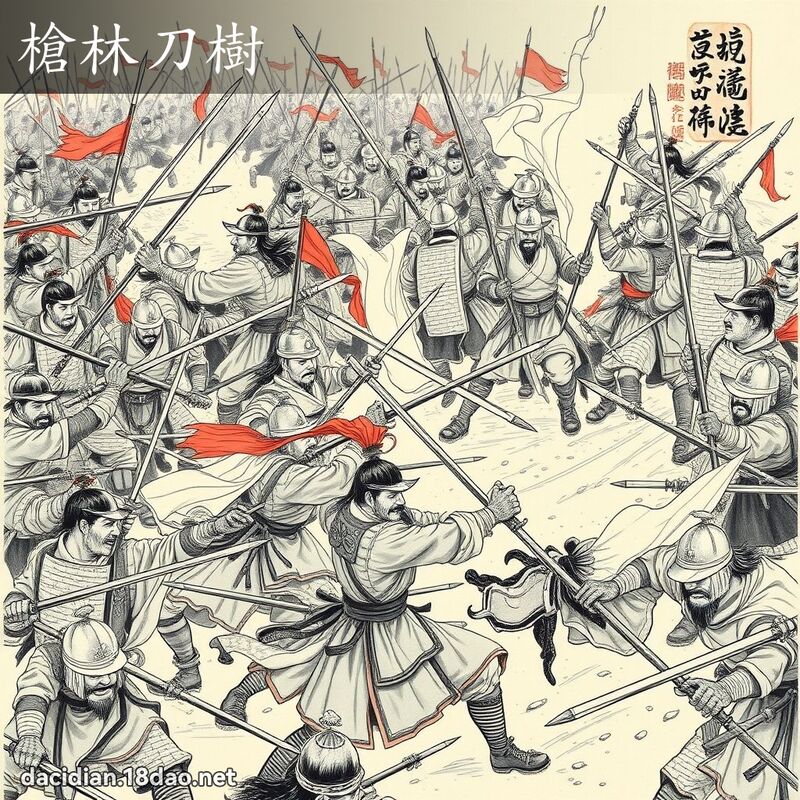 槍林刀樹 配图