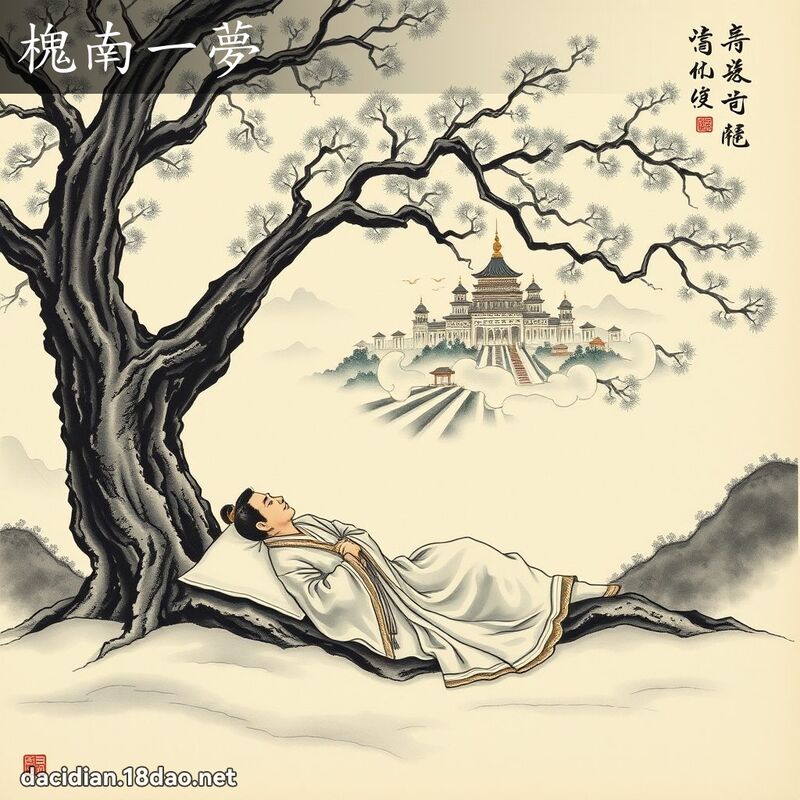 槐南一夢 配图