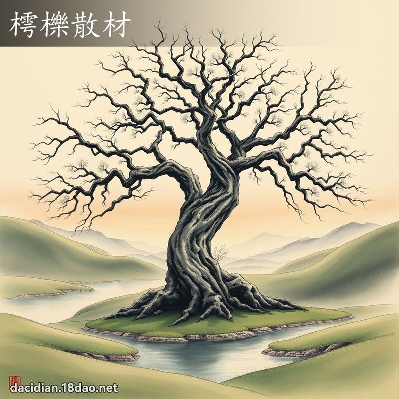 樗櫟散材 配图