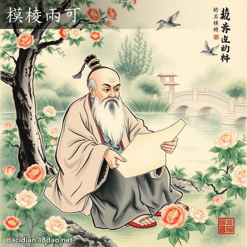 模棱两可 配图
